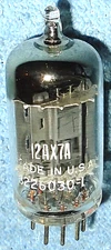 One 12AX7A Vacuum Tube - 1960 Vintage ECC83 Audio Twin Triode Made by Tung-Sol
