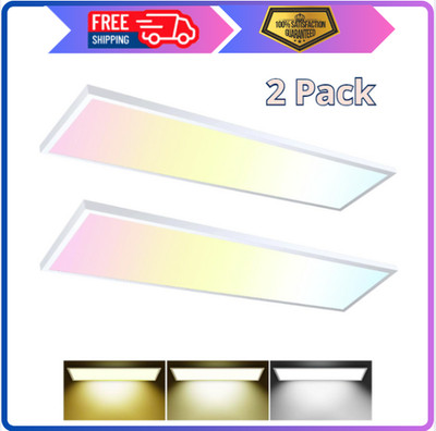 1X4 LED Flat Panel Light CPANL Surface Mount LED Ceiling Light, 5000LM 50W TRIAC