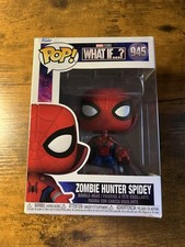 Funko Pop! Marvel What If? Zombie Hunter Spidey #945 caja dañada