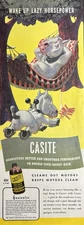 Casite Sludge Solvent Cleans Out Motors Horsepower Smoother VTG Print Ad 1945