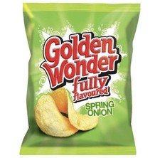 Golden Wonder Spring Onion Crisps 32.5g 32 Pack Free delivery