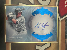 Andrew Vaughn 2020 Bowman Transcendent Collection Gold Frame Auto /10 #BTVA-AV