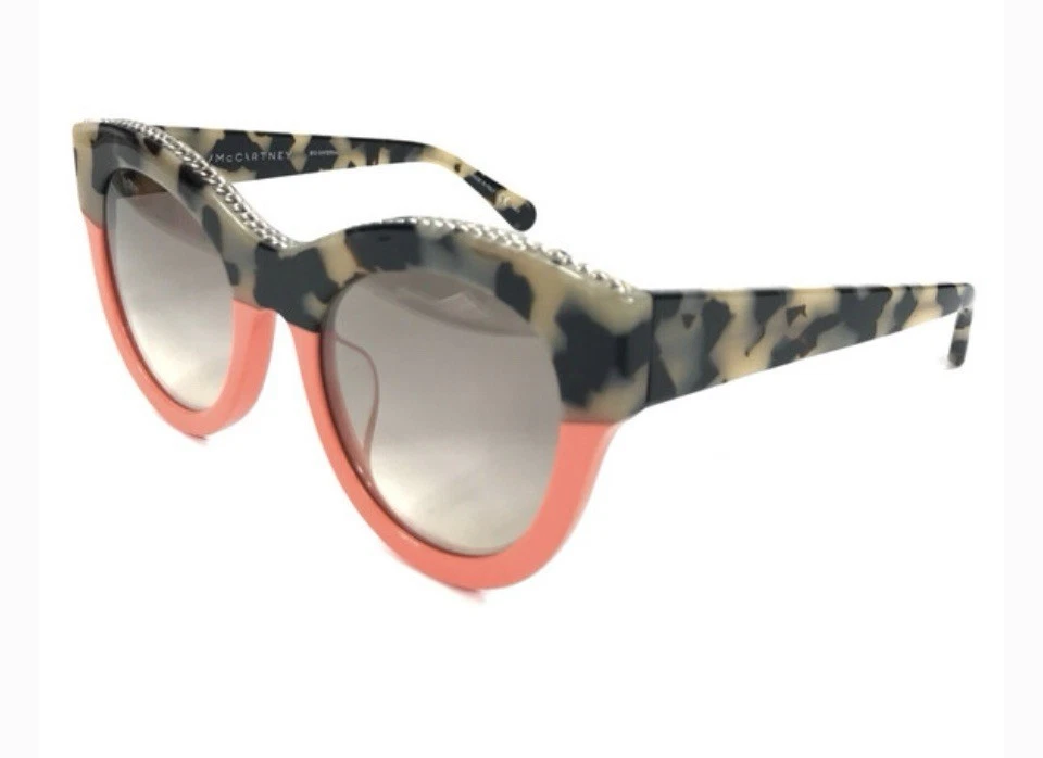 Gafas de sol Stella McCartney SC0018SA 002 gris habana rosa ajuste asiático lentes grises Foto 4 de 4