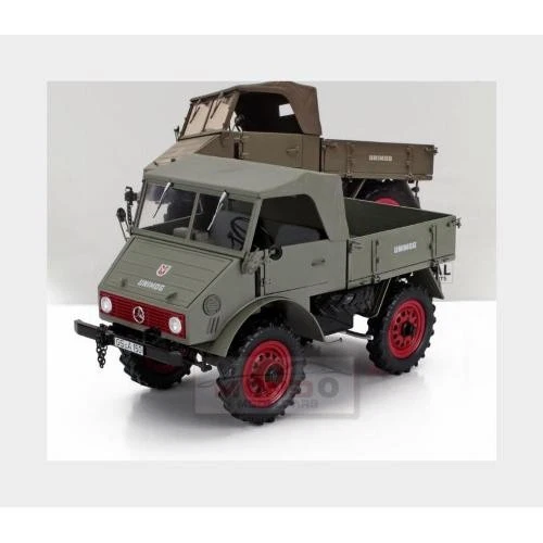 1:18 SCHUCO Mercedes Benz Unimog 401 Truck 1953 Light Brown 450061500 - Immagine 2 di 2