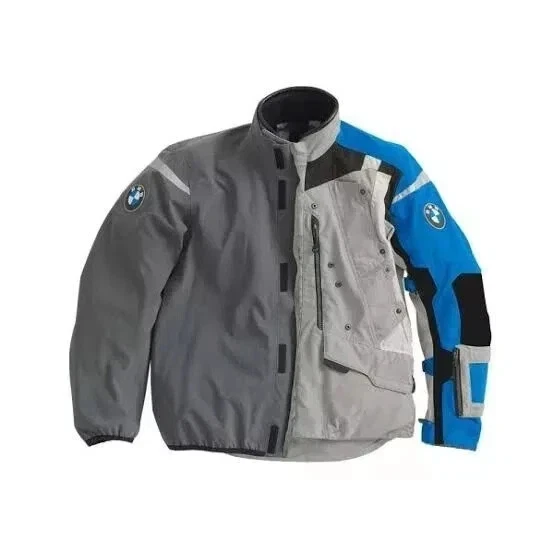 BMW Rallye touring & adventure grey/blue jacket for men's Motorcycle all Size - Image 3 of 4