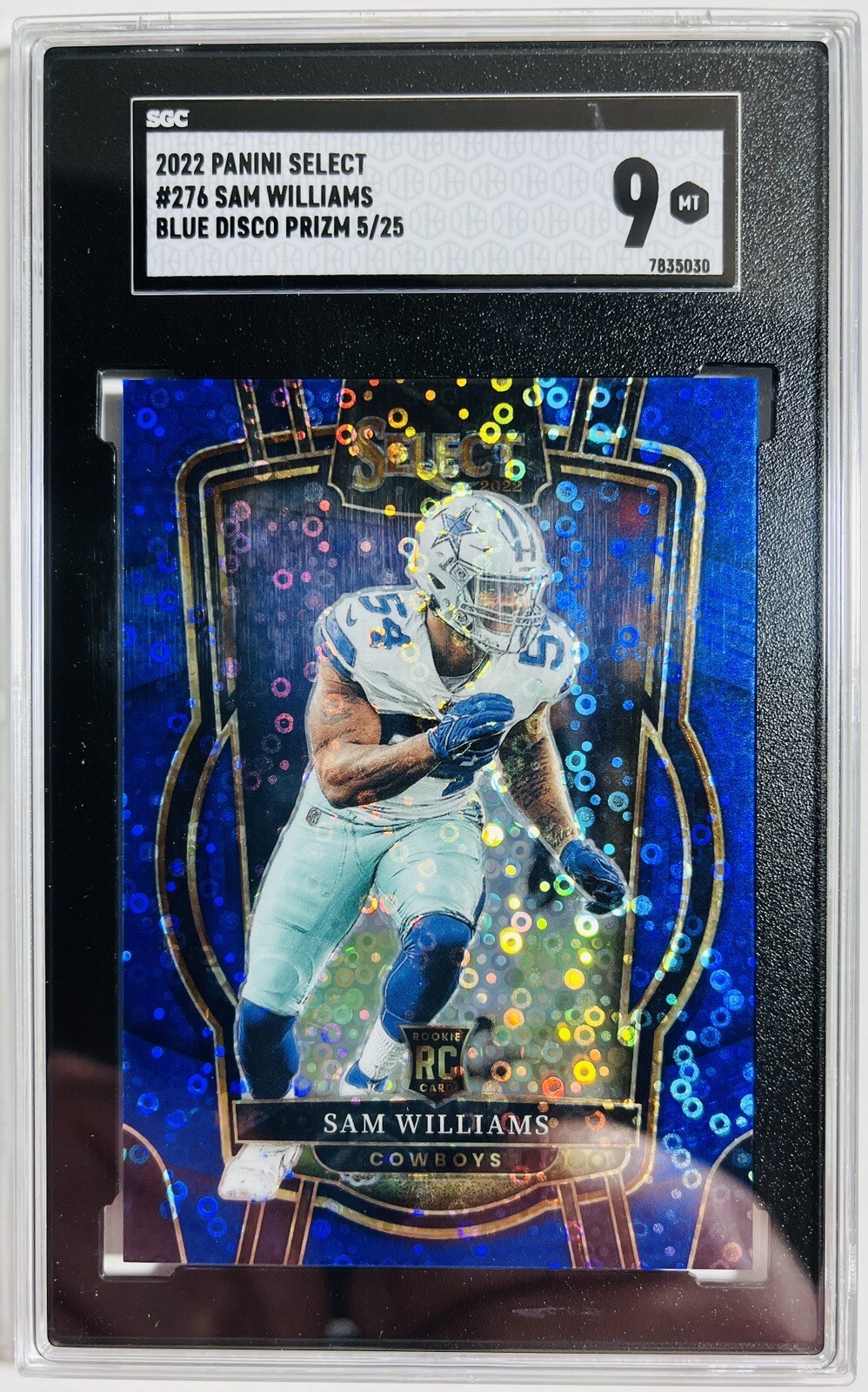 Sam Williams Panini Select #276 Blue Disco