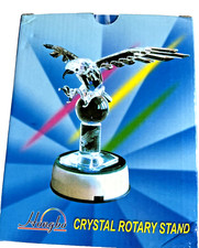 Led Light Base Circular Display Pedestal 4 Settings For Crystal Glass  Art