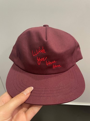 Travis Scott Astroworld Tour Wish You Were Here Hat Maroon - Picture 4 of 4