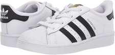 adidas Original Unisex Child Superstar Elastic Sneaker Wh/BLK Toddler NIB