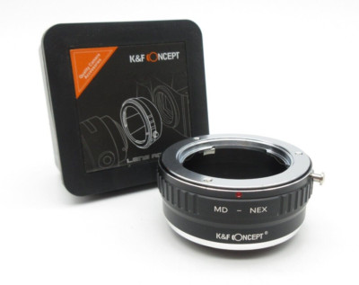 K&F Concept Adapter MD-NEX f. Minolta MD MC Objektiv auf Sony NEX E Mount Kamera