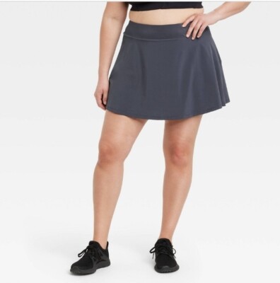 Women's Plus Size 2X Flex Active Skort - All in Motion Slate Gray New With Tags 