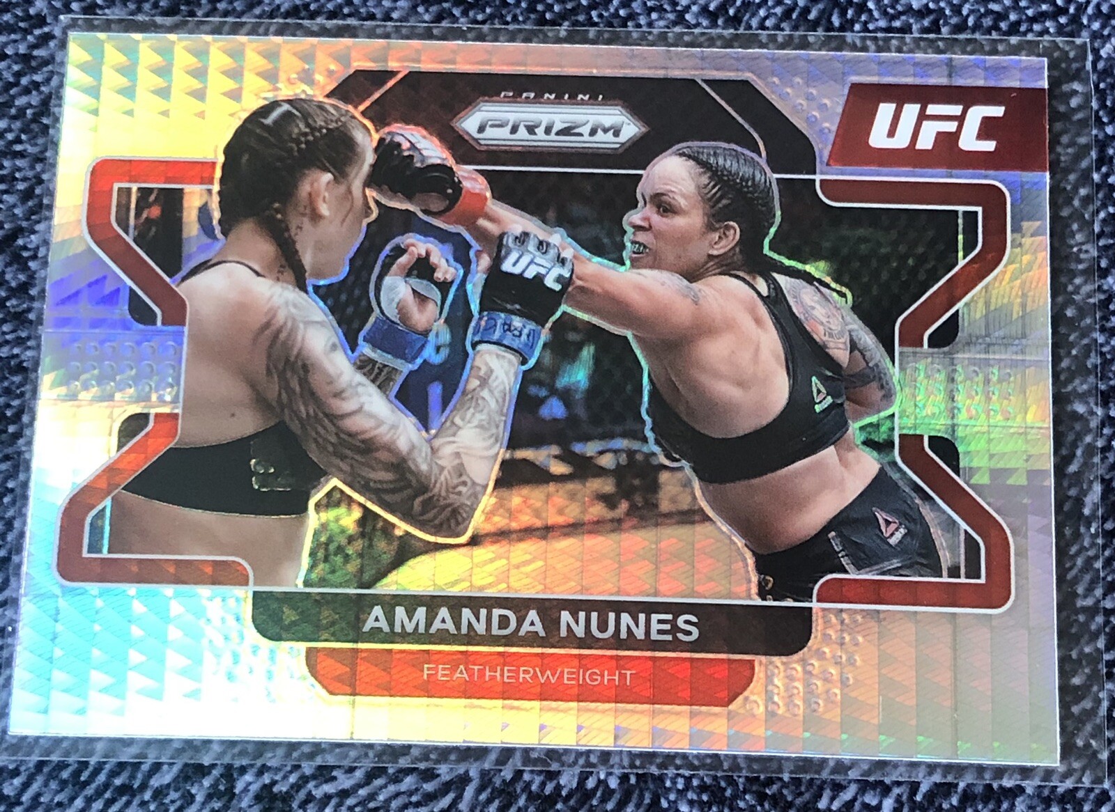 2022 PANINI PRIZM UFC HYPER AMANDA NUNES NO. 65