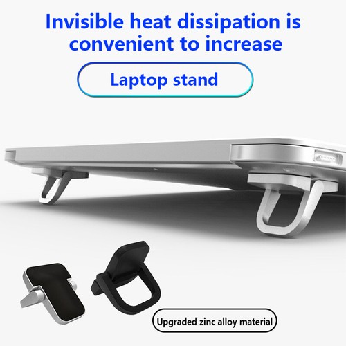 1 Pair Laptop Stand Radiator Mini Portable Legs Aluminum Base Support Tools - Afbeelding 9 van 13