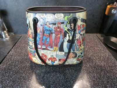 VINTAGE SUPERHELD FLASH / SUPERMAN COMIC HARD BAG - ERSTAUNLICH 
