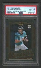 TREVOR LAWRENCE TR 2021 CHRON. LEGACY UPDATE #215 JAGS RC ROOKIE PSA 10 GEM MINT