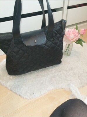 Topshop Big Black Quilted Bag