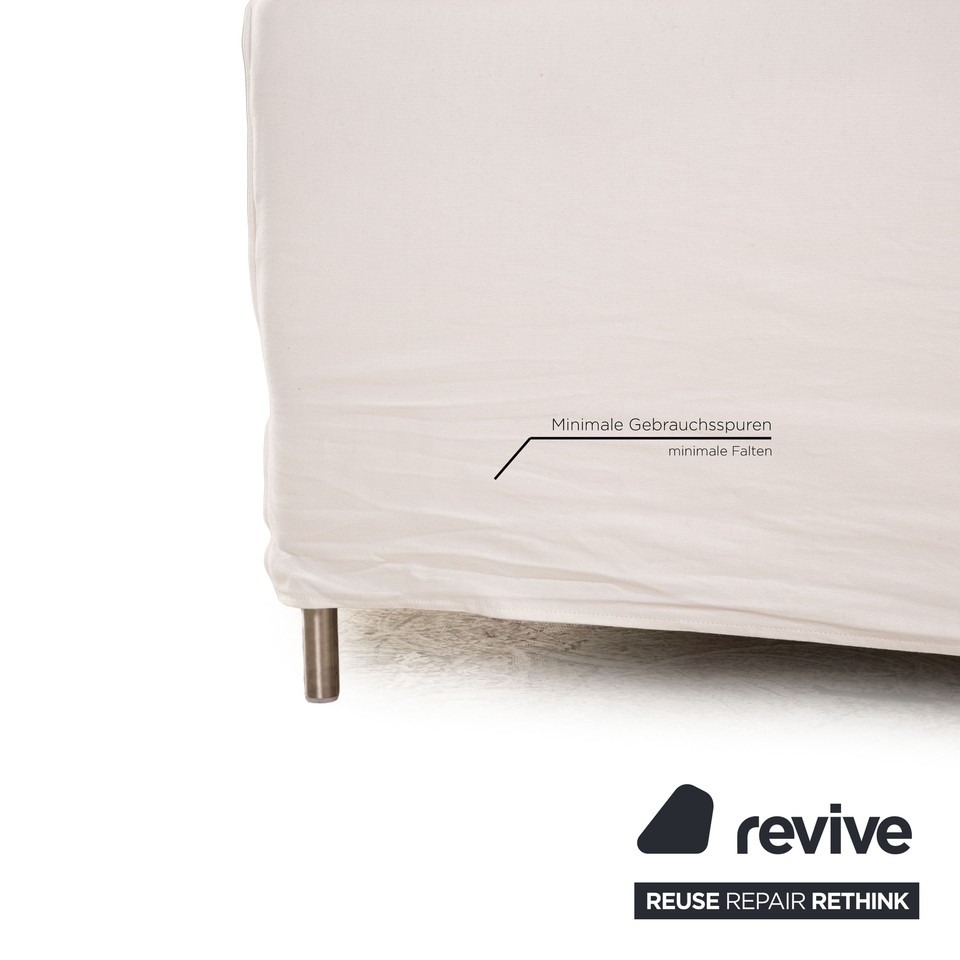 Living Divani Chemise Fabric Viersitzer White Sofa eBay