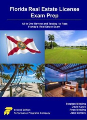 BRAND NEW Florida Real Estate License Exam Prep All-in-One Review & Testing book