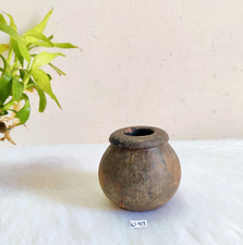 Vintage Primitive Old Wooden Water Pot Decorative Collectible Props W413