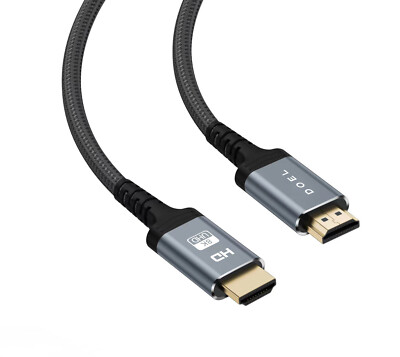 8K HDMI Cable 60/120hz Version 2.1 High Speed 48Gbps-2M/6.5 Ft Gold Plated Fast