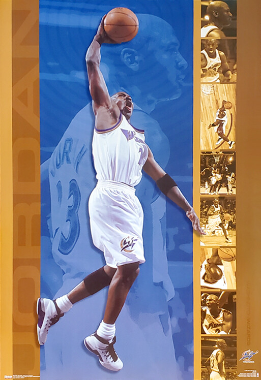 Michael Jordan GOLDEN Washington Wizards 2002 Rare Vintage