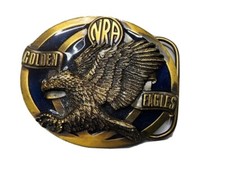 Vintage NRA National Rifle Association GOLDEN EAGLES Belt Buckle made in USA