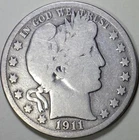 1911  Barber Half Dollar - ** VG+ **