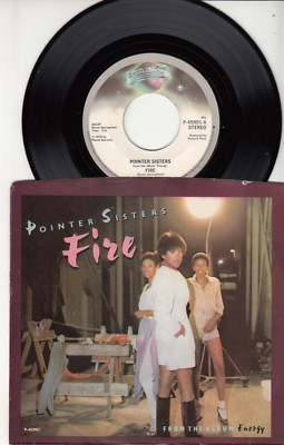 POINTER SISTERS - FIRE (BRUCE SPRINGSTEEN) - ORIGINAL 45 WPS - GREAT SHAPE