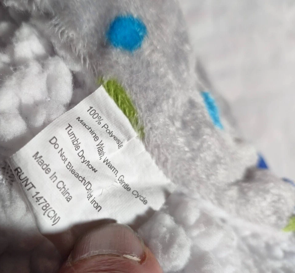 RUNT 1478 Gris Plata Bebé Tren Avión Barco Manta Blanco Sherpa Coche Azul Verde Foto 3 de 3