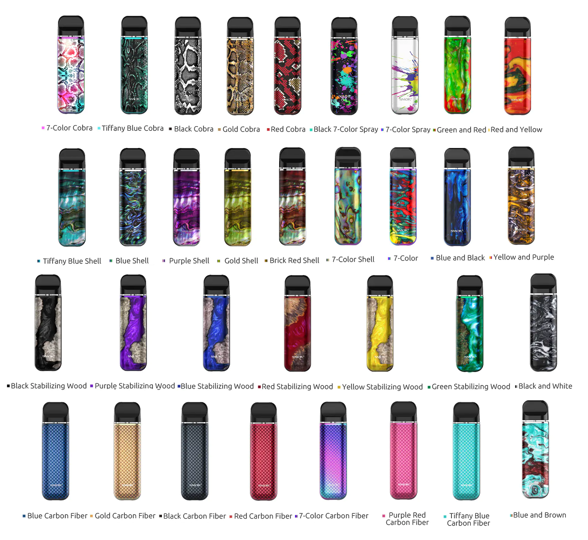 Genuine SMOK NOVO 2 Pod 800mAh Vape ECigarette ECig 25W Vape Pod Kit