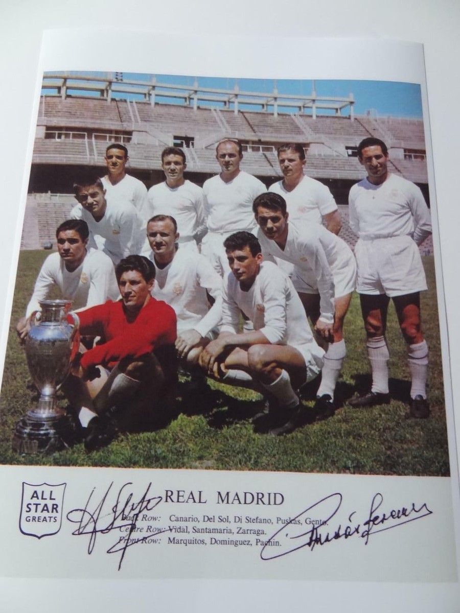 REAL MADRID CF 1960 EUROPEAN CUP FINAL DI STEFANO FERENC PUSKAS