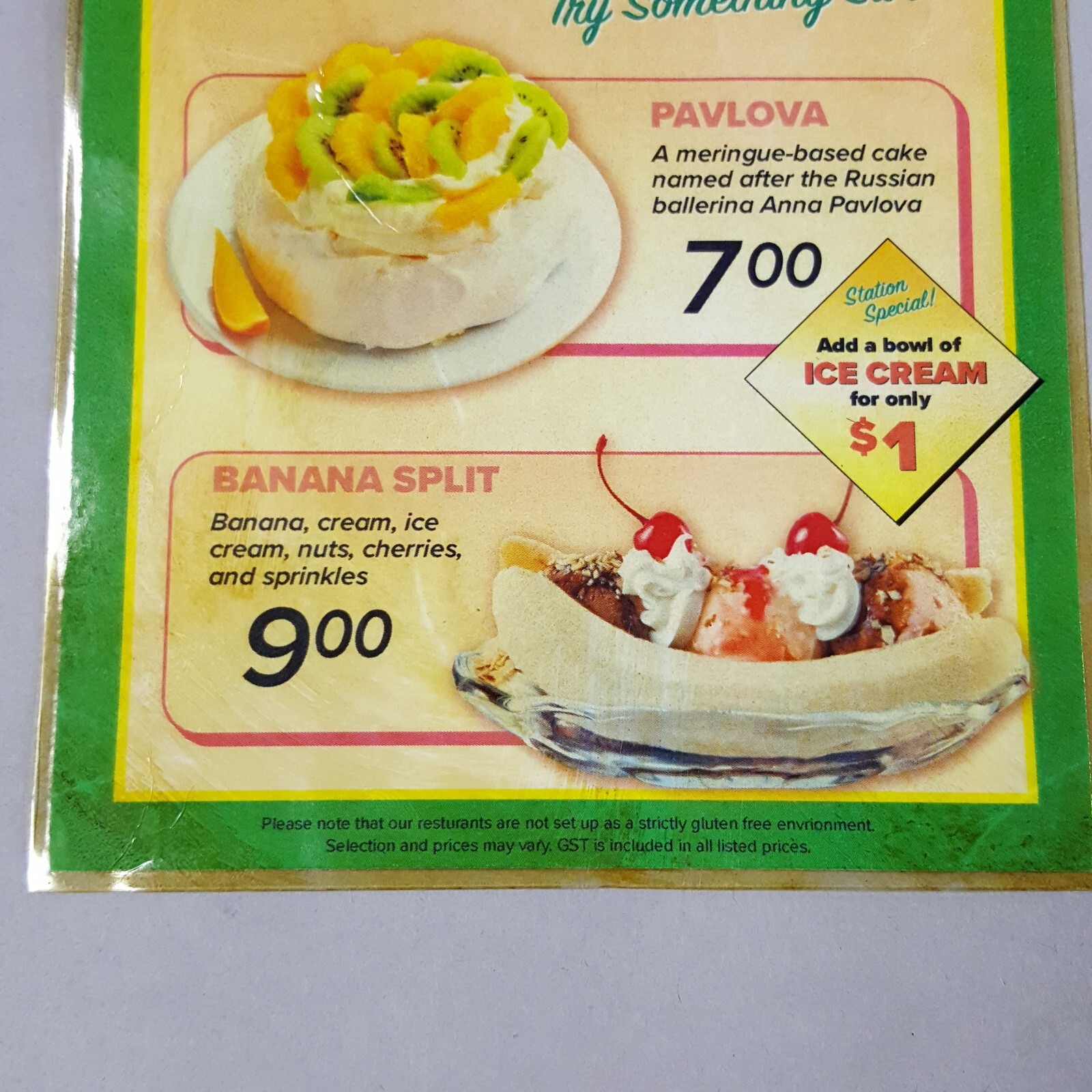 Image 5 of PREACHER - Screen Used Flavour Station Dessert Menu from Season 4 -  COA
