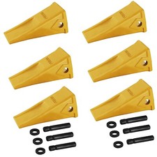 1U3352 Casting Bucket Teeth Caterpillars J350 w/ 8E6358 Pins 8E6359 Retainer 6PK