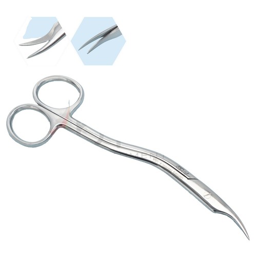 4pcs Titanium coated Micro Neurosurgery Scissor Microsurgical