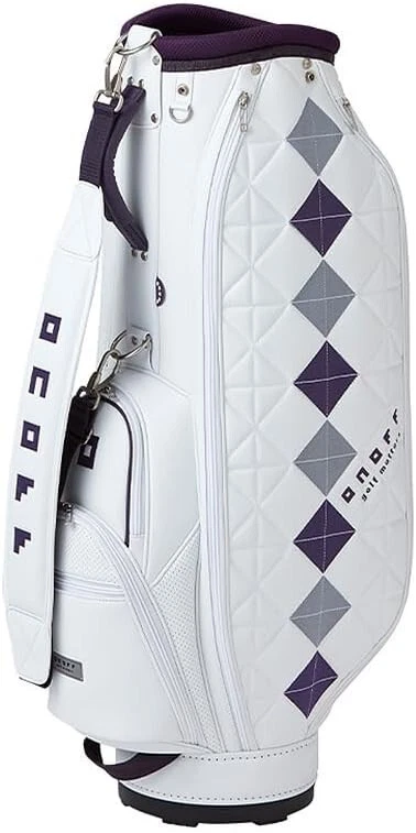 ONOFF Golf Ladies Cart Caddy Bag 8.5 x 46 inch 2.9kg White Purple