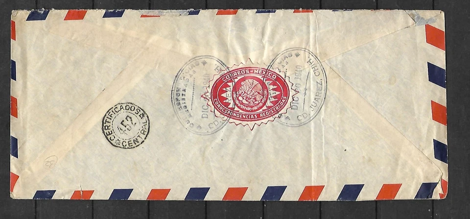 MÉXICO Sc 715 C 99 101 107 EN CUBIERTA REGISTRADA A ARGENTINA FVF VER ESCANEO Foto 2 de 2