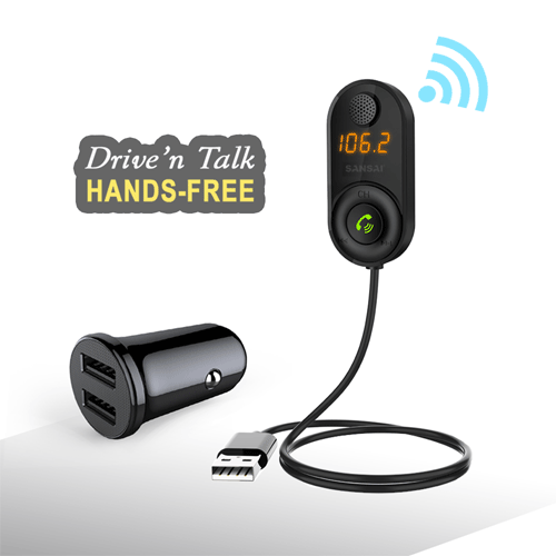 Sansai Hands-Free Car Kit IPH-1044D - Zdjęcie 1 z 1