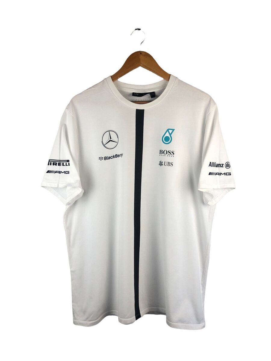 AMG Petronas Mercedes Racing Formula Hugo Boss T Shirt Mens AMG Petronas Mercedes Racing Formula Hugo Boss T Shirt Mens
