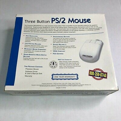 Sealed Precision Instruments 3 Button PS/2 Ergo Mouse