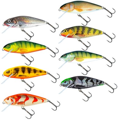 Salmo Perch Wobbler, Kunstköder zum Spinnangeln, Raubfischköder für Hecht
