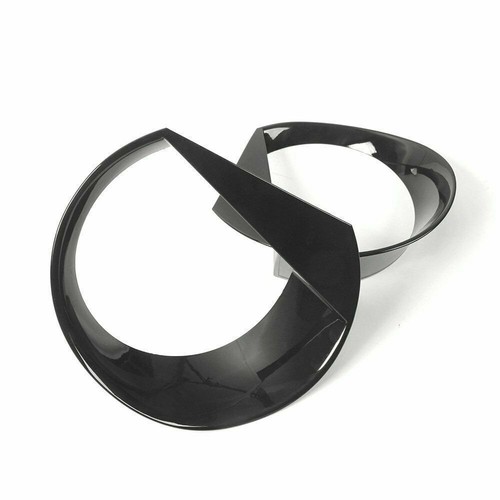 Front Light Black ABS Headlight Lamp Covers Trim for Jeep Renegade 2015-2018 - Picture 8 of 10