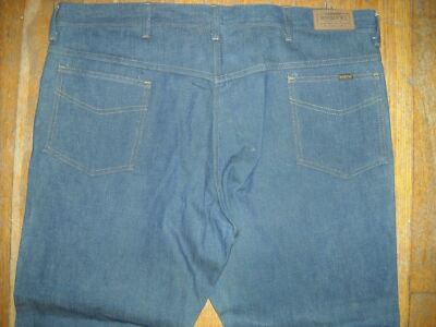 VTG 60 70s MENS NEW 42 X 30 SEARS ROEBUCKS WORK DARK DENIM