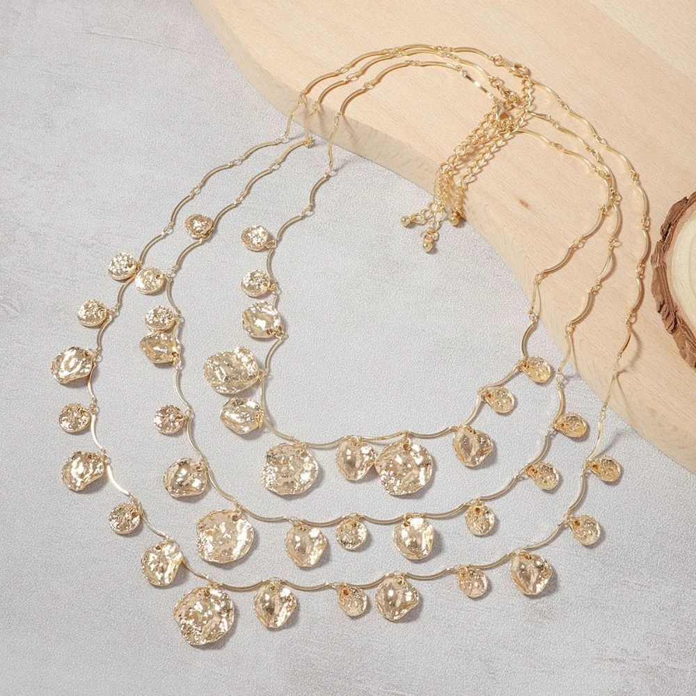 VETEMENTS Collana Geometrica Catena Multistrato Accessori Abbigliamento Bambina