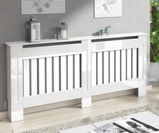 Gloss White Radiator Cover Modern Size: S M L XL