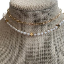 Tiny Clover Pearl Necklace