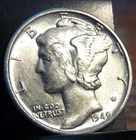 1940-D Silver Mercury Dime -  High Grade  Lustrous  No Reserve  FREE SHIPPING