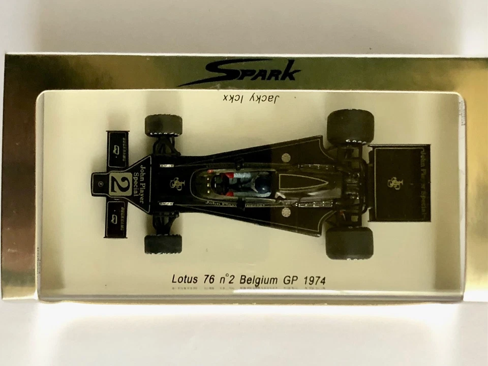 F1 1:43 Spark S1770 Lotus 76 N°2 J.Ickx Belgium GP 1974, New,Full Tobacco Livery - Immagine 2 di 4