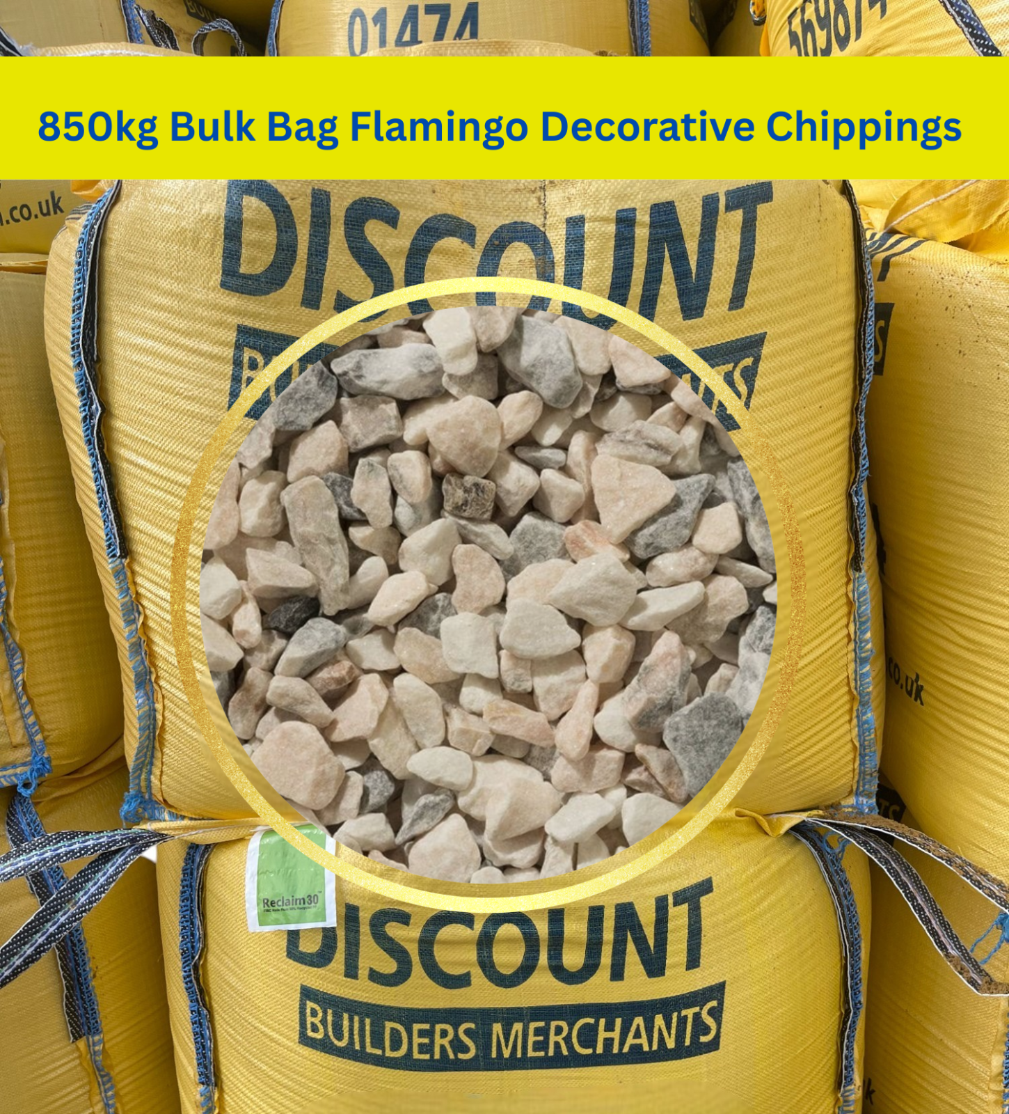 Bulk Bag 14–20mm Flamingo Chippings Free LOCAL Delivery/collection Northfleet