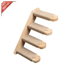Durable Wall-Mounted Cat Perch - Multi-Level Cat Climbing Shelf for All Breeds