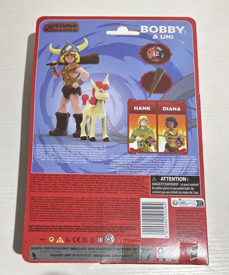 Figuras de acción Hasbro Dungeons & Dragons serie animada Bobby & Uni 2023 selladas Foto 2 de 2